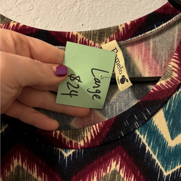 NWT jewel tone long sleeve dress, large - Picture 10 of 12